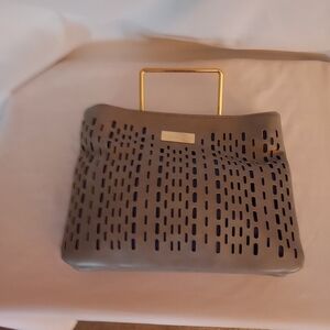 Womans Gray clutch bag